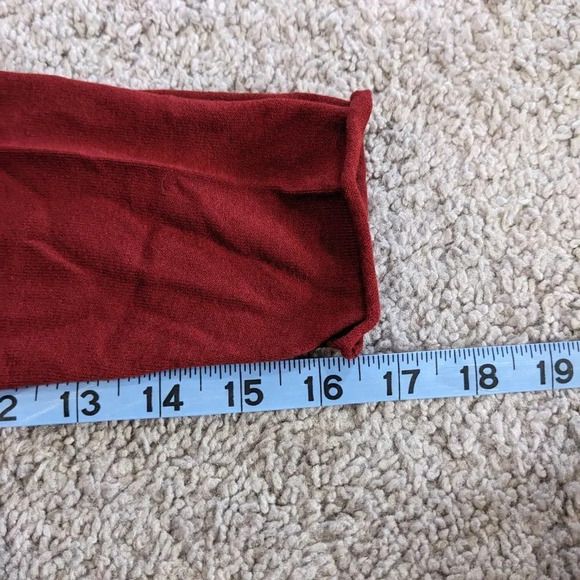 Lafayette 148 New York Diagonal Rib Sweater Red Side XL - Picture 9 of 9